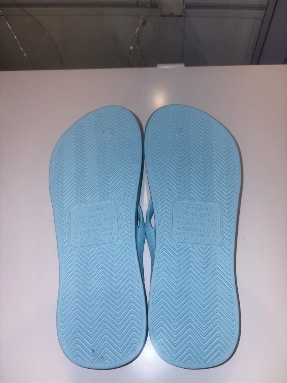 Light Blue Comfort Flip Flops - Picture 4 of 4